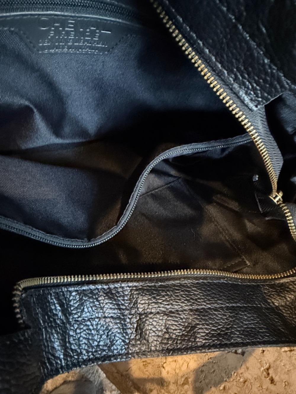 CHEVAL Firenze Italian Green Suede Bag with Black Leather Trim - Picture 7 of 7